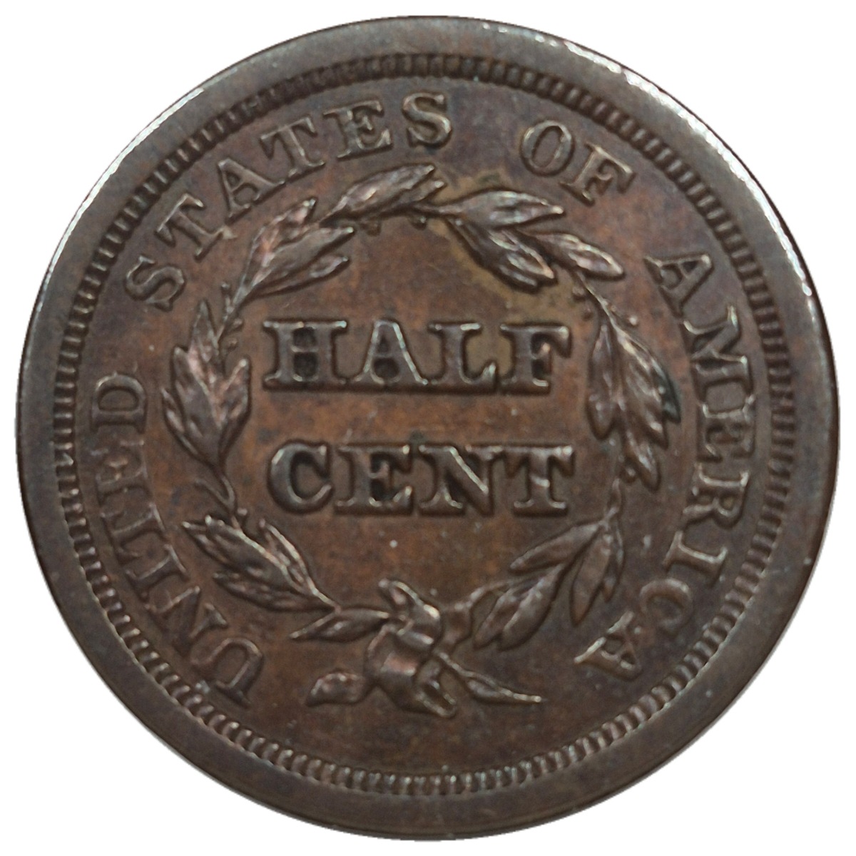 1850-1/2c-Braided-Hair-Half-Cent